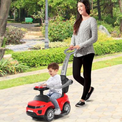 3 in 1 Ride on Push Car Toddler Stroller Sliding Car w/Music