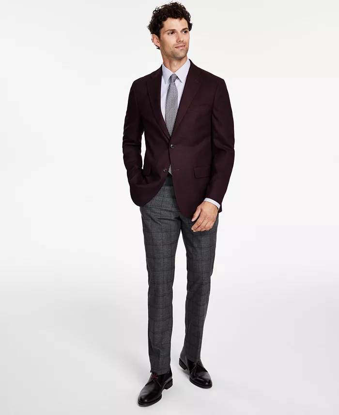 Men's Modern-Fit Check Sport Coat - thumbnail 10