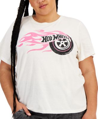 Grayson Threads Black - Trendy Plus Size Flaming Hot Wheels T-Shirt