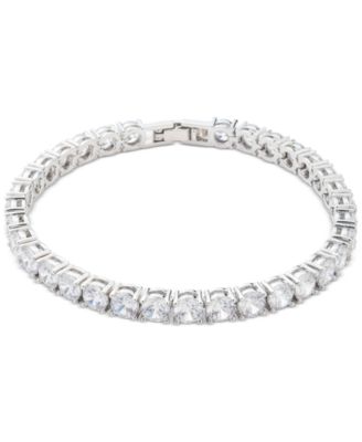 Cubic Zirconia Tennis Style Flex Bracelet