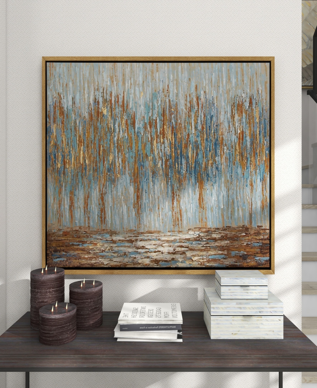 Rosemary Lane Canvas Tree Framed Wall Art withTone Frame, 47