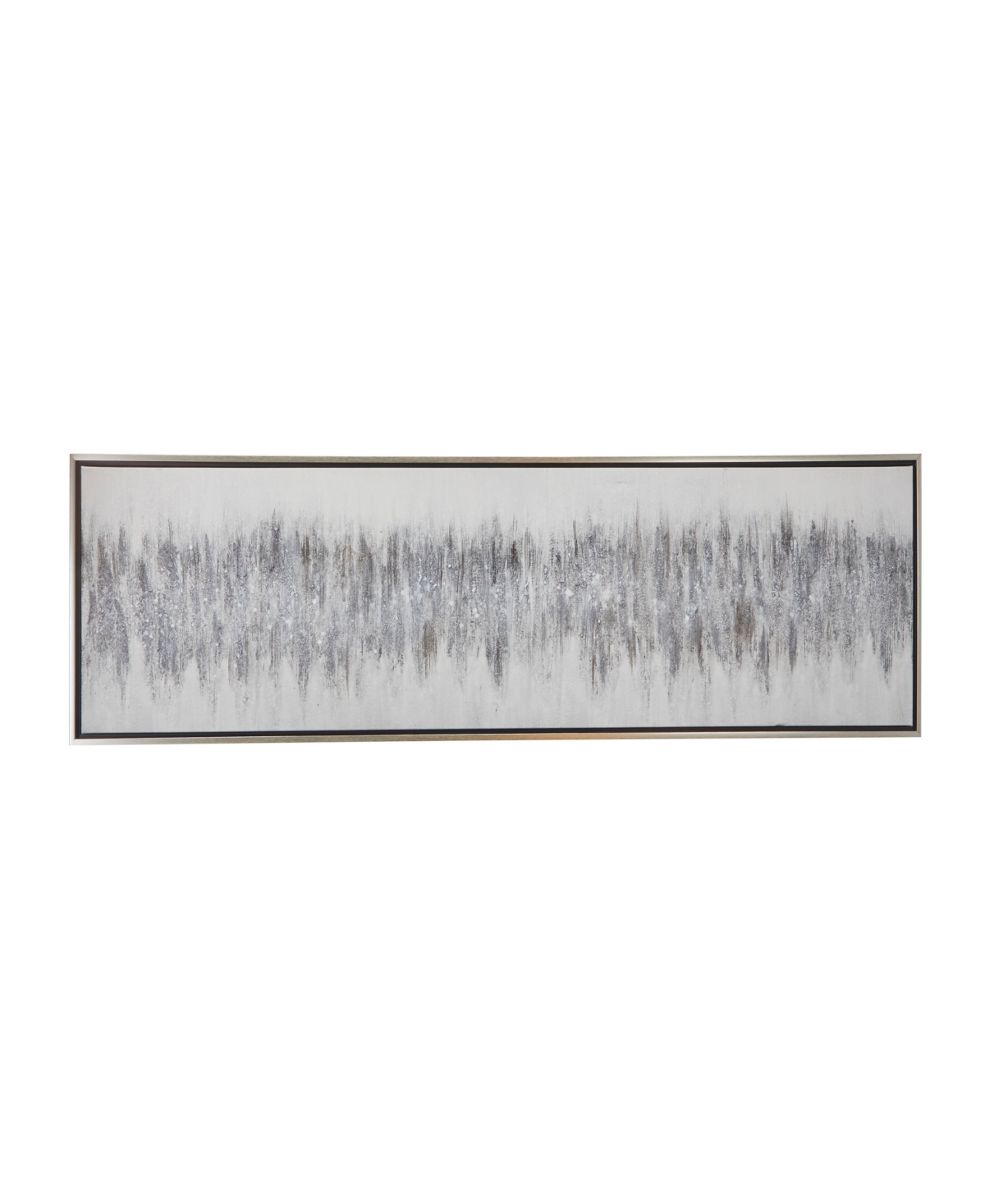 Rosemary Lane Canvas Abstract Framed Wall Art With Silver-tone Frame, 71" X 1" X 20" In Gray
