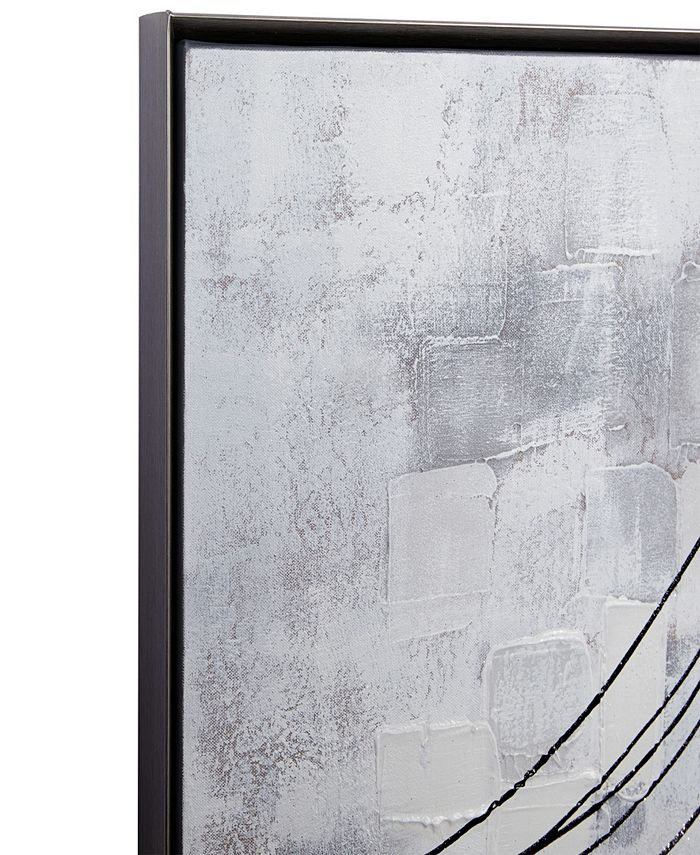 Rosemary Lane Canvas Abstract Framed Wall Art with Black Frame, 40" x 2