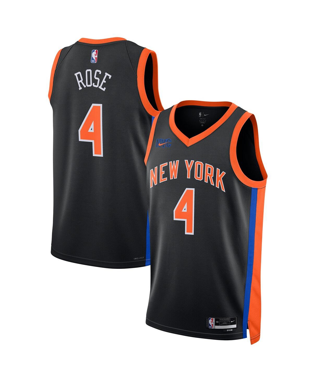 Nike Men's and Women's Nike Derrick Rose Black New York Knicks 2022/23 City Edition  Swingman Jersey - Black