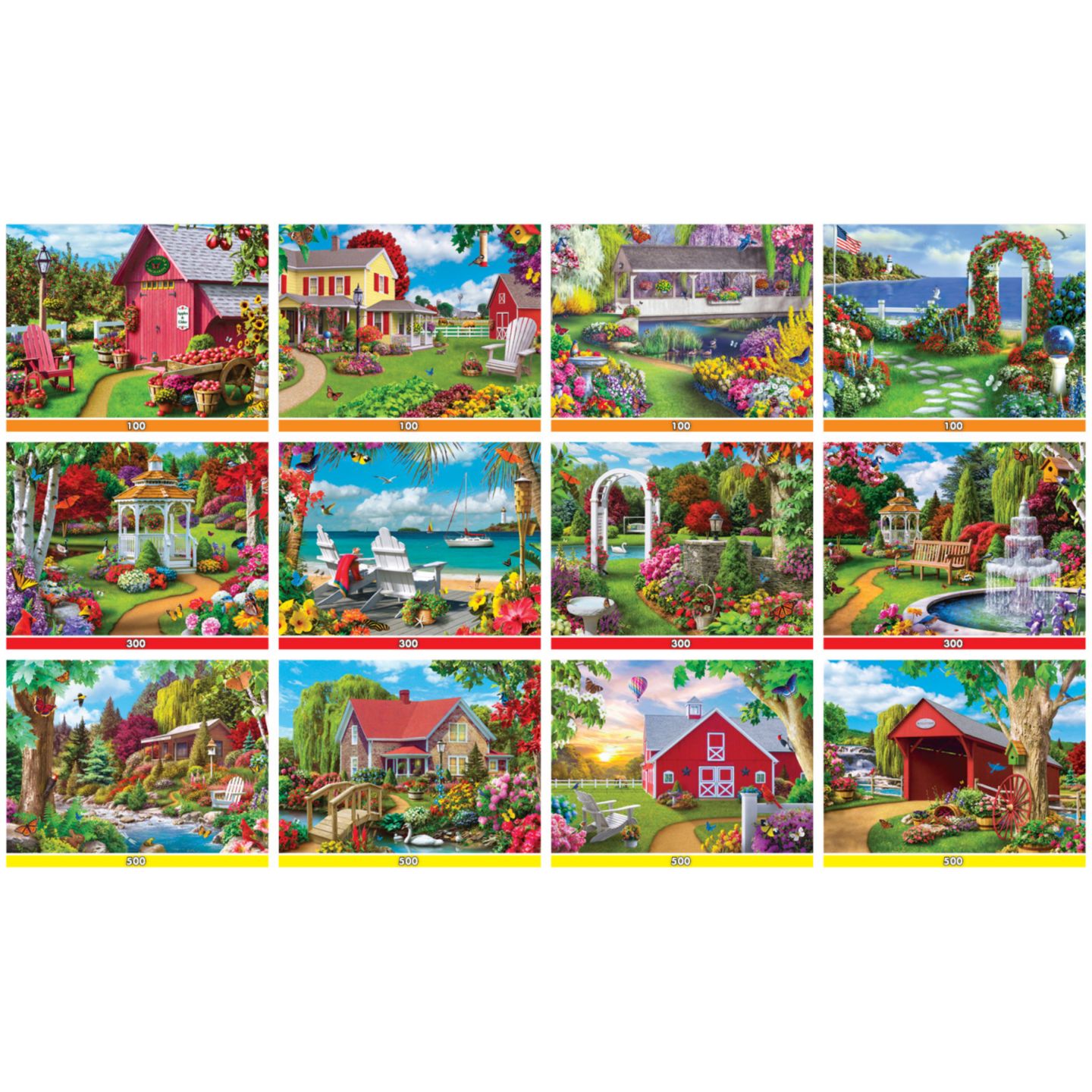 Детская игрушка MasterPieces Puzzles Alan Giana 12-Piece Jigsaw Puzzle Collection, Ages 14+ — фото 2