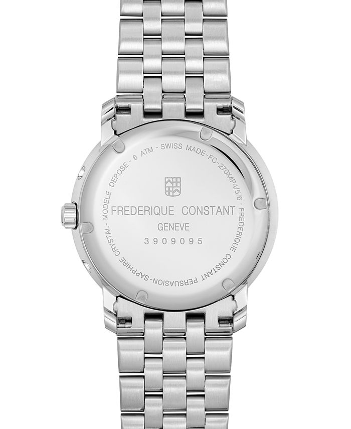 Frederique Constant Men's Swiss Classics Business Stainless Steel ...