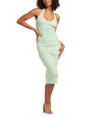 Billabong - Juniors' Printed High Tides Midi Halter Dress