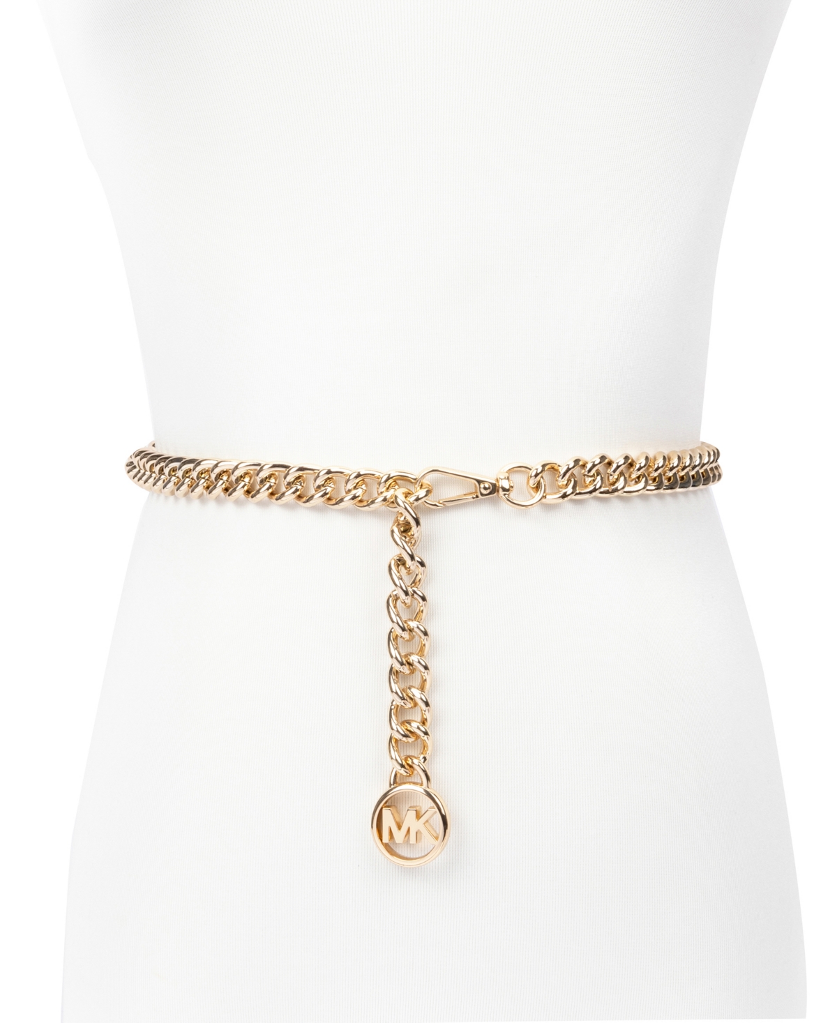Michael Michael Kors Women's Mk Logo Metal Chain Belt
