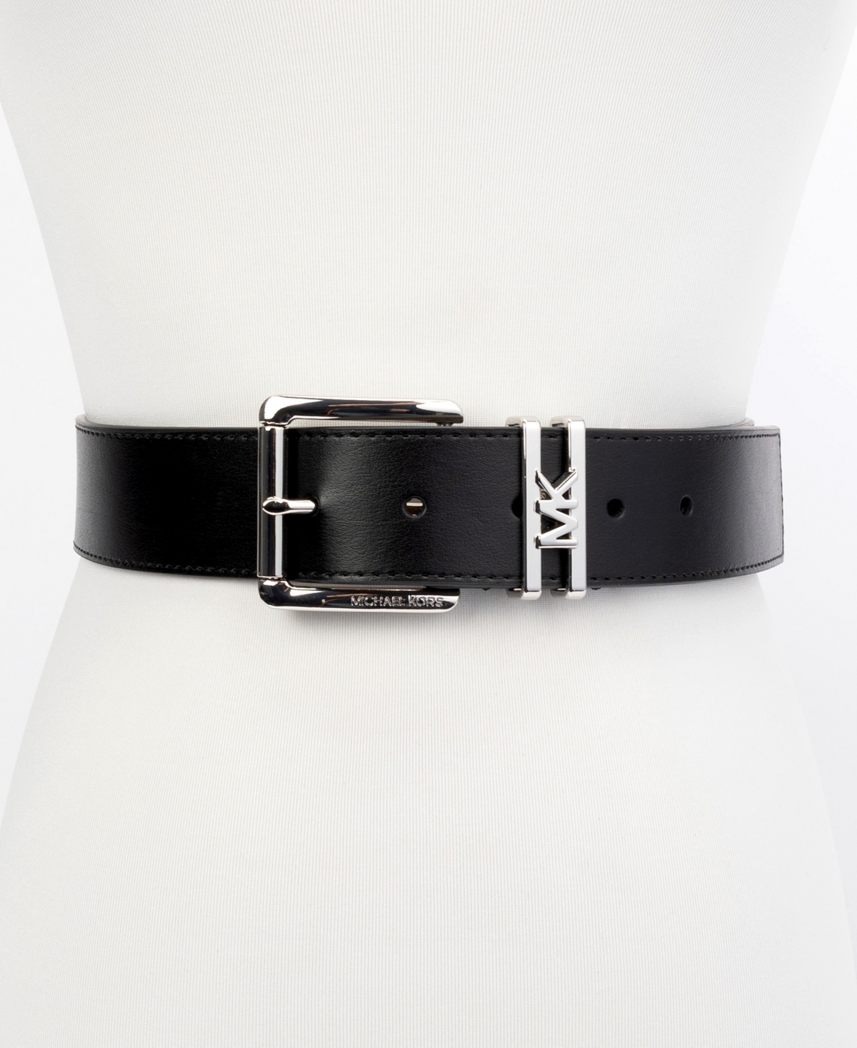 Michael Michael Kors Women's Genuine Leather Logo Belt