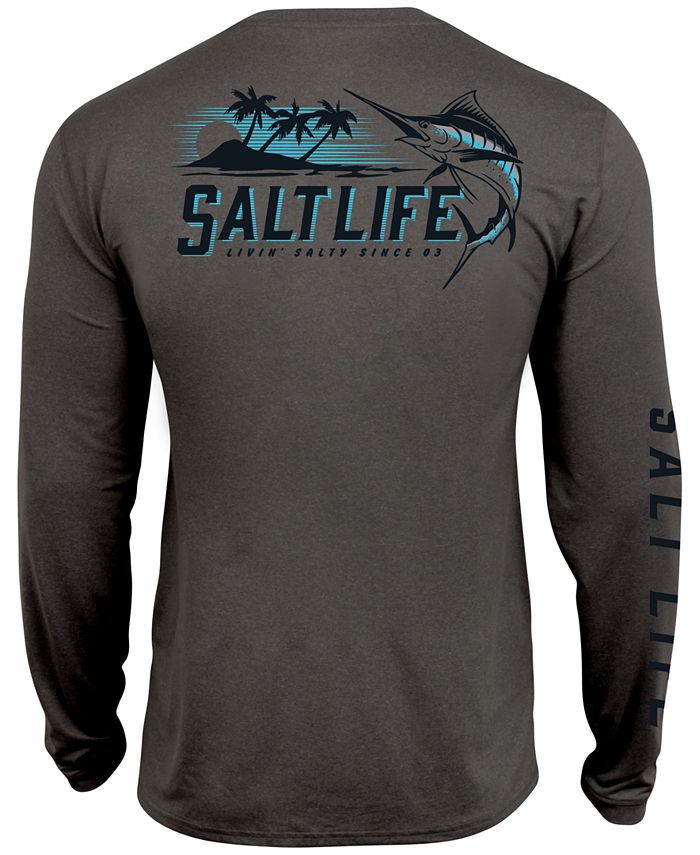 Salt Life Men's Marlin Territory Long-Sleeve Graphic Shirt - Macy's