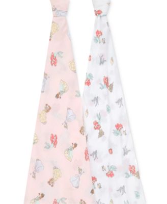 Baby Girls Mermaid Muslin Swaddles, Pack of 2