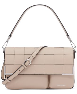 Mica Woven Magnetic Flap Convertible Shoulder Bag - Macy's