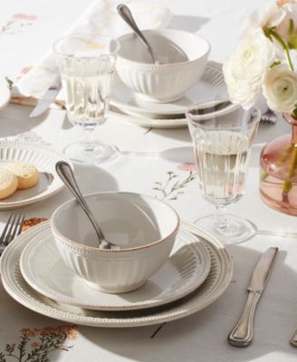 French Perle Groove Dinnerware Collection