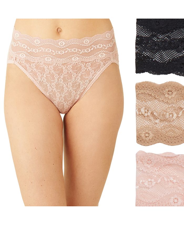 Sexy Basics Womens Lace Underwear Hipster Panties Cotton-Spandex/Ultra-Soft  Cotton Stretch Underwear- 10 Pack