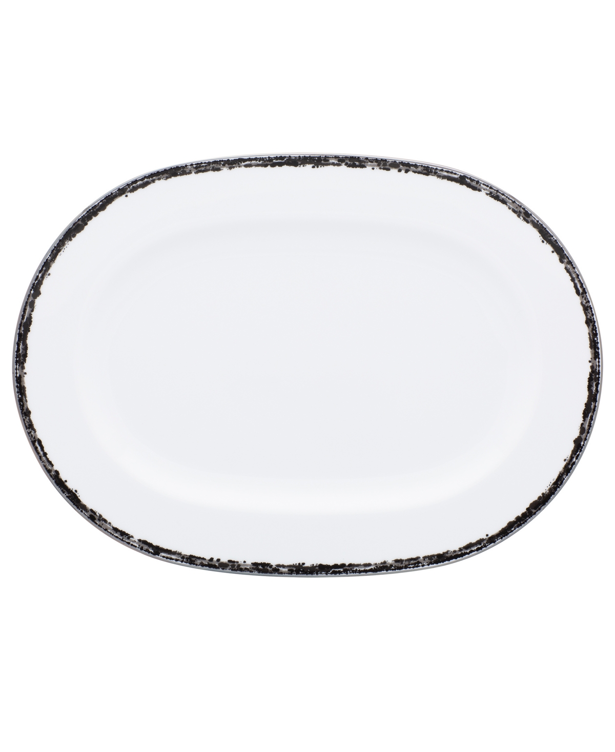 Noritake Rill Oval Platter, 14" In Black