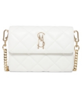 Steve Madden Women's Bcarina Quilted Crossbody Wallet - White Quilt