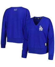 New Era Women's Royal Los Angeles Dodgers Plus Space Dye Raglan V-Neck  T-shirt