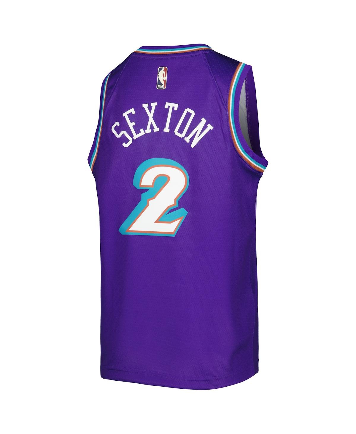 Big Boys and Girls Nike Collin SextonUtah Jazz 2022/23 Swingman Jersey - City Edition - Purple