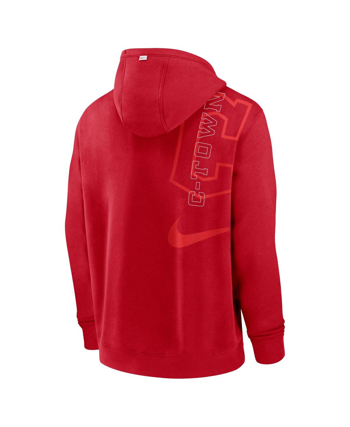 Shop Nike Men's  Red Cleveland Guardians Statement Ball Game Pullover Hoodie