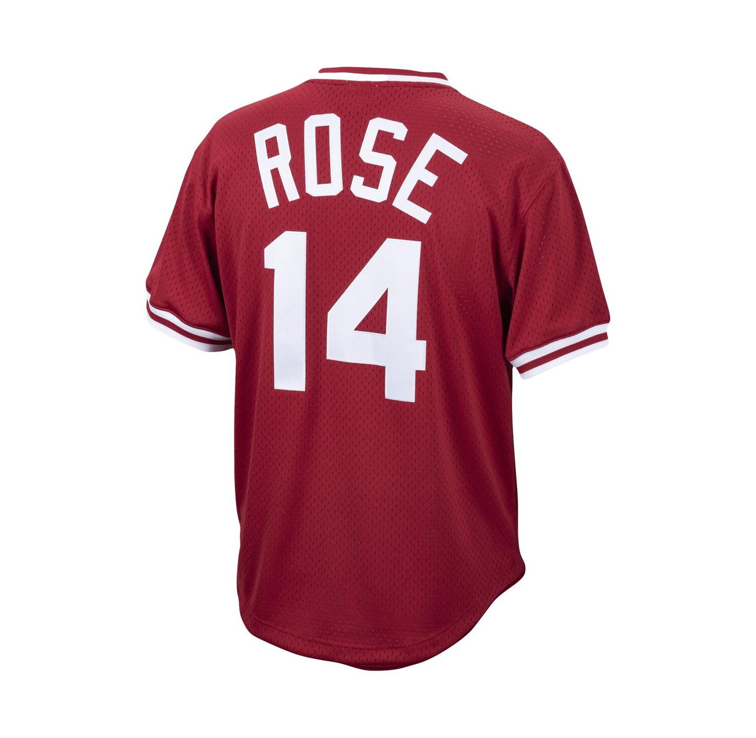 Men's Pete Rose Red Cincinnati Reds Cooperstown Collection Mesh Batting Practice Jersey
