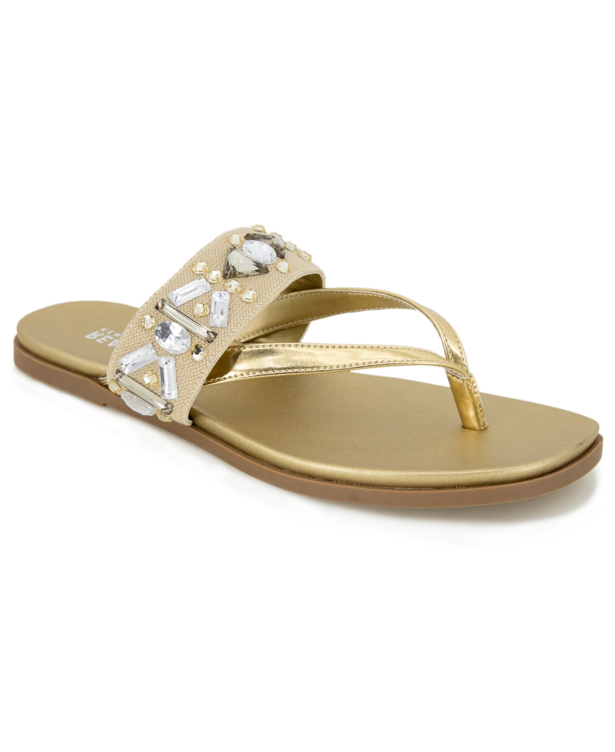 Kenneth Cole Reaction Women's Winni Flat Sandals In Soft Gold