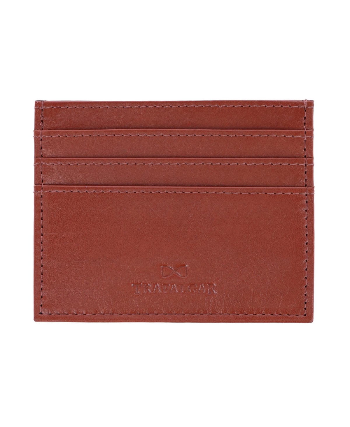 Men's Sergio Genuine Leather Card Case - Tan
