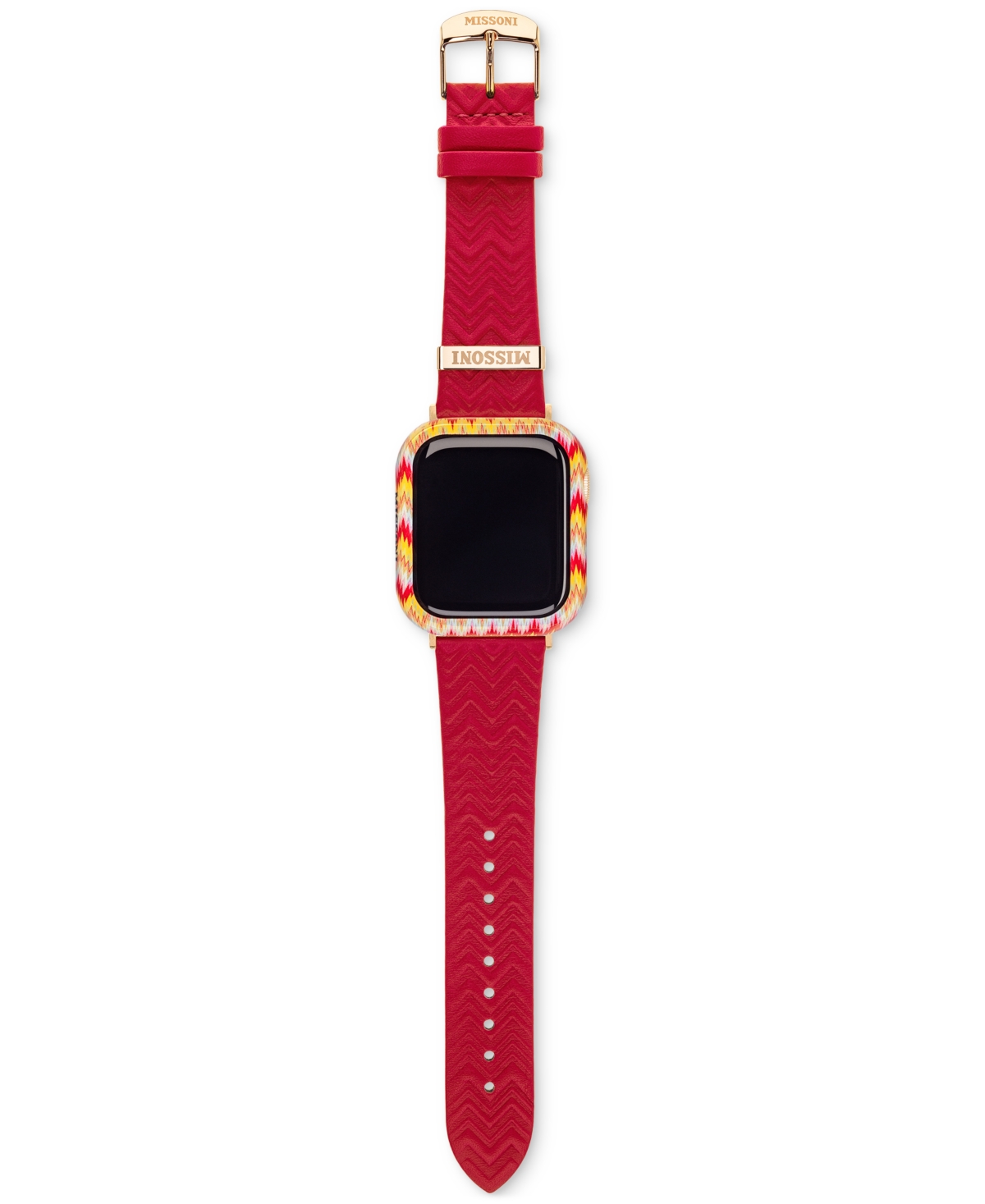 MISSONI RED CASE & LEATHER STRAP FOR APPLE WATCH 41MM GIFT SET