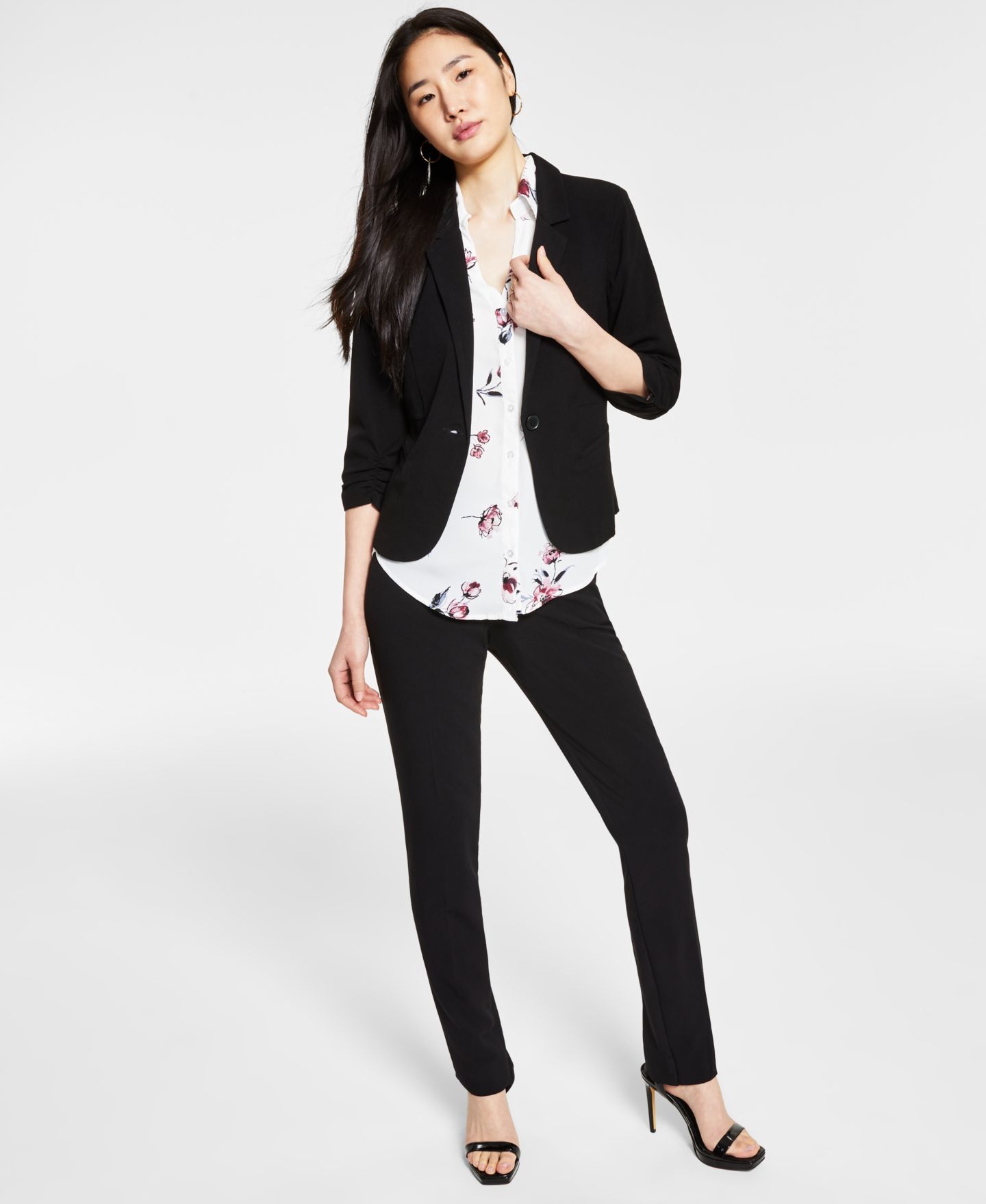 Женские брюки BCX Juniors' Straight-Leg Trouser, цвет: Чёрный — фото 5