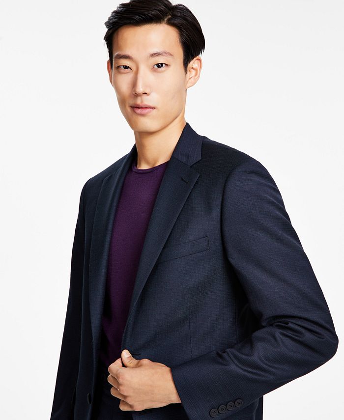 Calvin Klein Men's Slim-Fit Textured Suit Jacket - Macy's