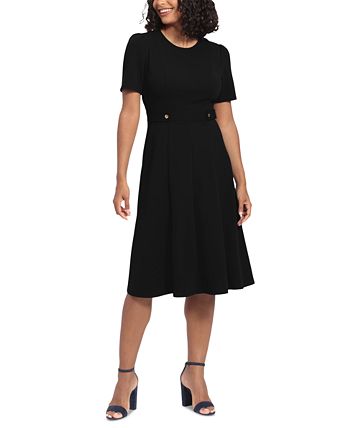 Petite fit and flare midi dress hotsell