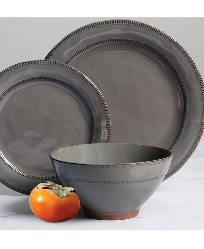 Gibson Elite Terranea 18 Piece Dinnerware Set, Service for 6 Macy's