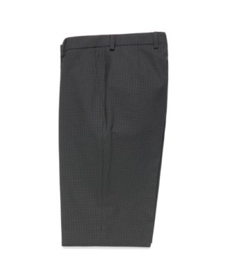 Boys & Mens Grey Plain Front Pant