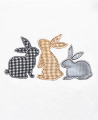 Bunny Row Embroidered Luxury 100% Turkish Cotton Hand Towel Set, 30" x 16"