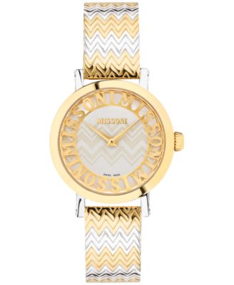 Missoni - Women's Swiss Melrose Two-Tone Stainless Steel Bracelet Watch 36mm