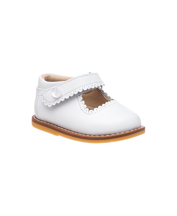 Elephantito Toddler Girls Dress Shoes - Mary Janes with Bow - Gold
