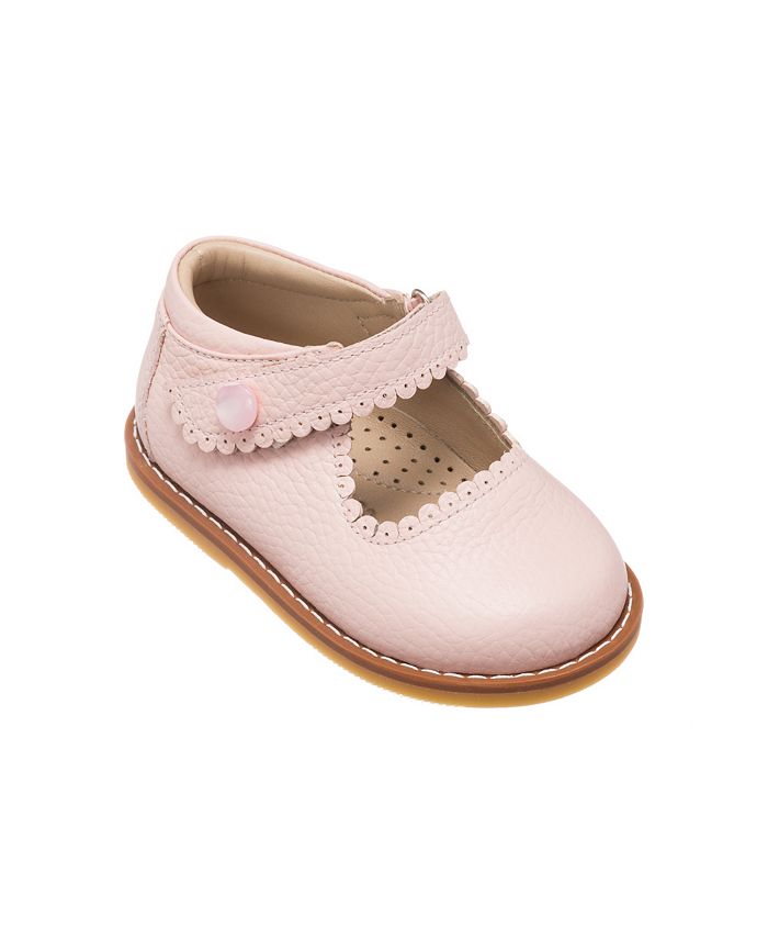 Elephantito Toddler Girls Dress Shoes - Mary Janes with Bow - Gold main image 0