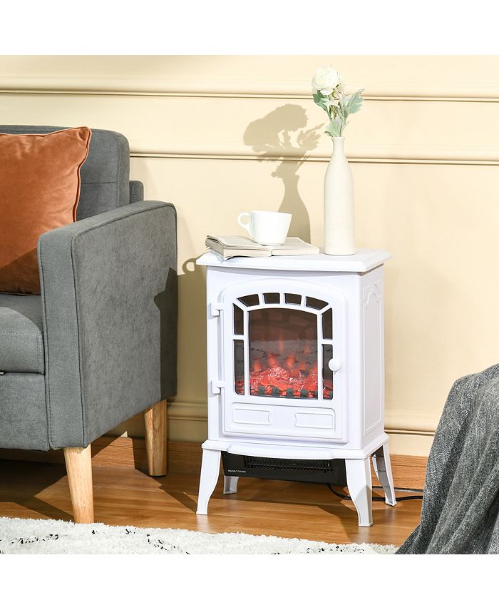 22" Freestanding Portable Indoor Electric Fireplace Flame Space