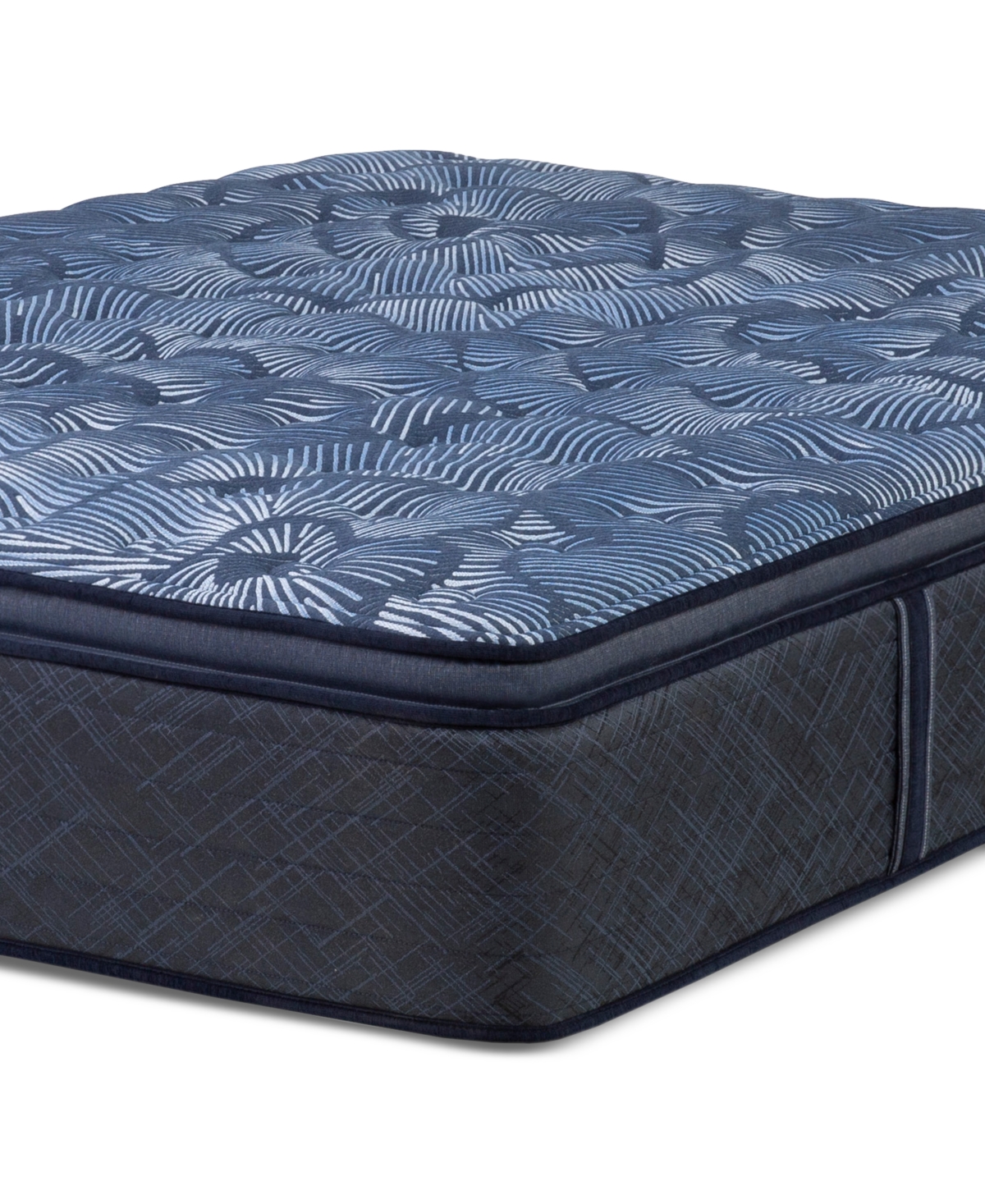 Serta Perfect Sleeper Cobalt Calm 14" Medium Pillow Top Mattress Set-twin