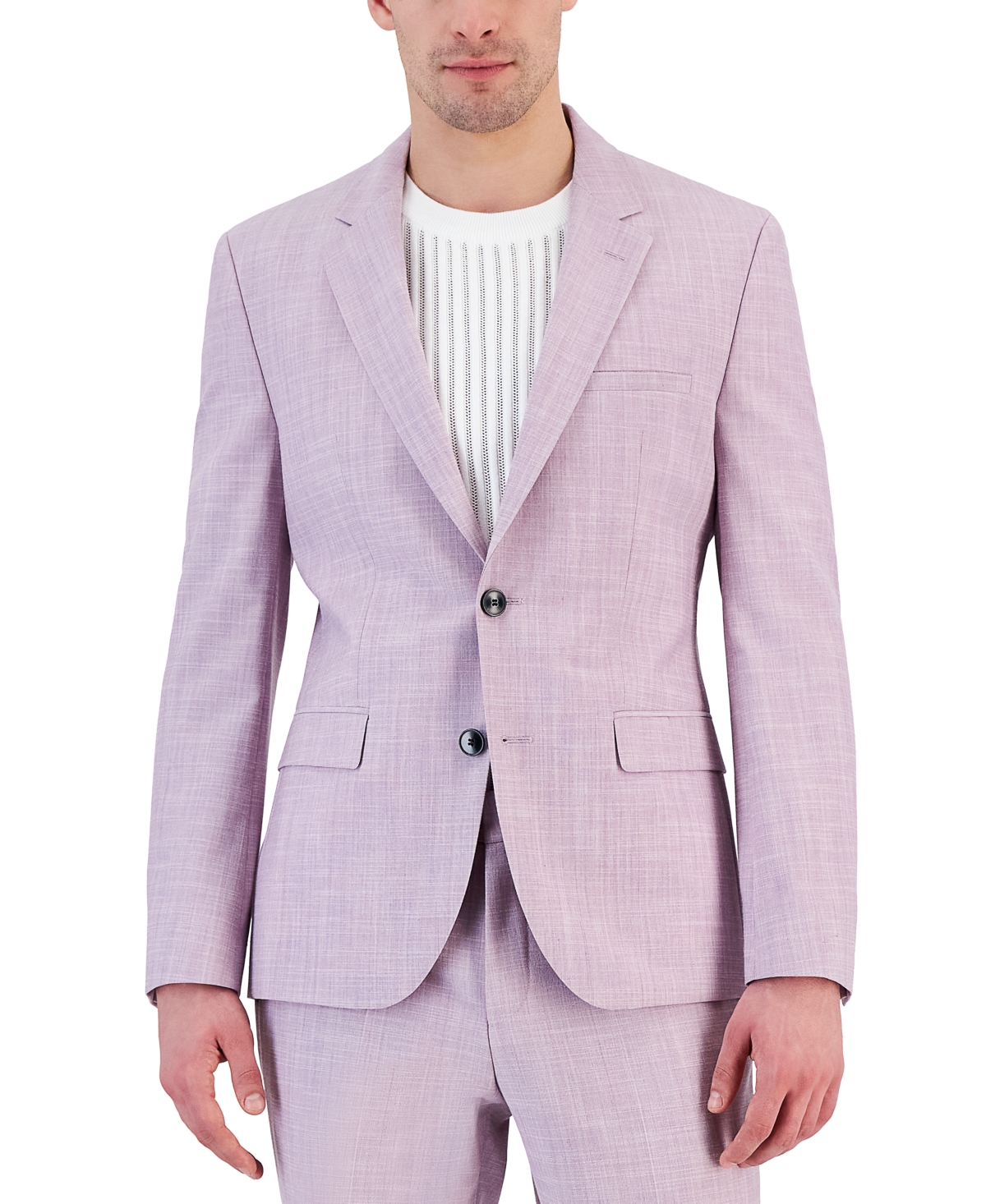 Monetario distrito cerveza negra Hugo Boss Men's Modern-fit Superflex Suit Jacket In Purple | ModeSens