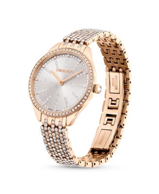 Women's Quartz Attract Rose Gold-Tone Metal Watch, Swiss Made 30mm