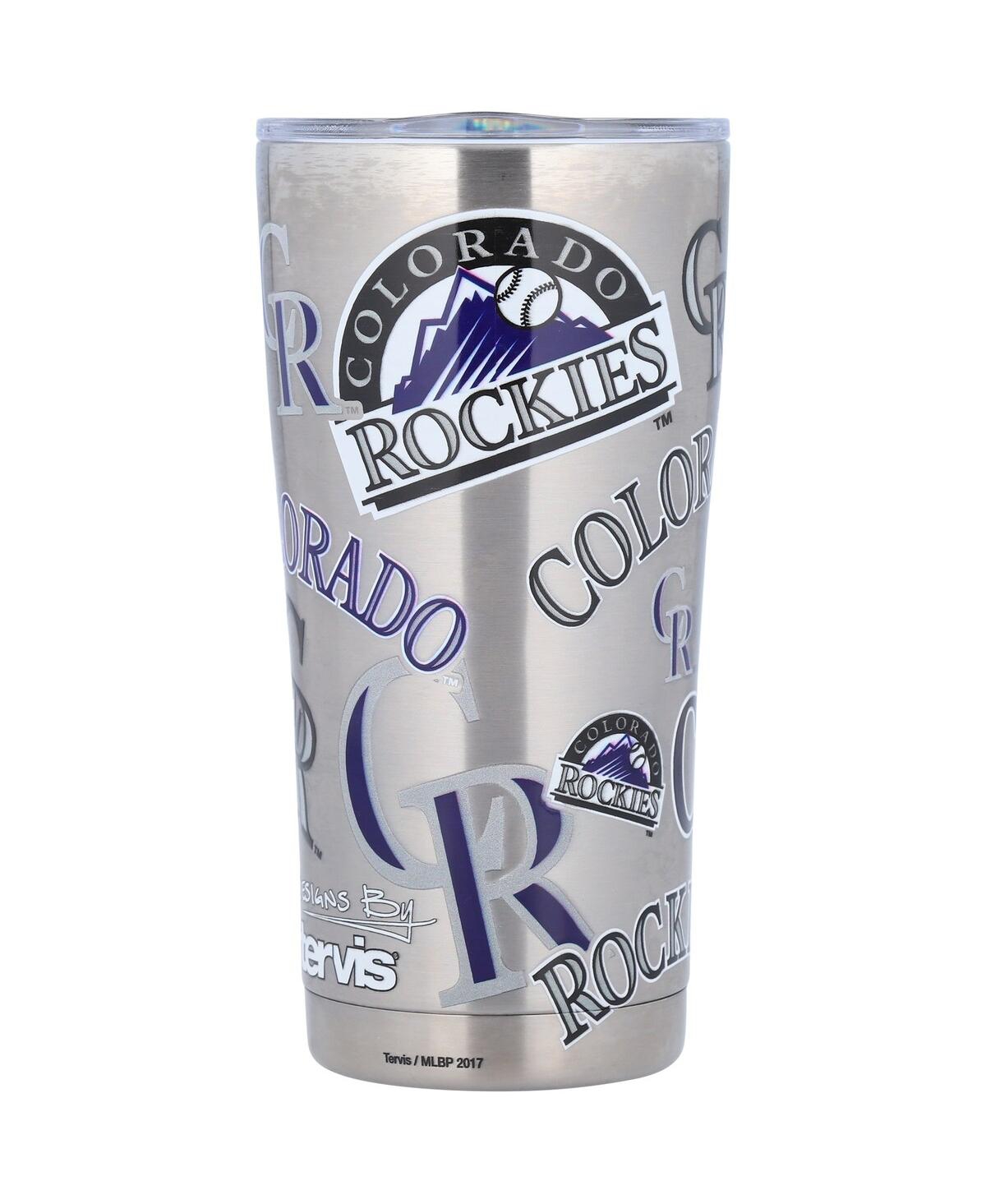 Tervis Tumbler Colorado Rockies 20 oz All Over Stainless Steel Tumbler With Slider Lid In Multi