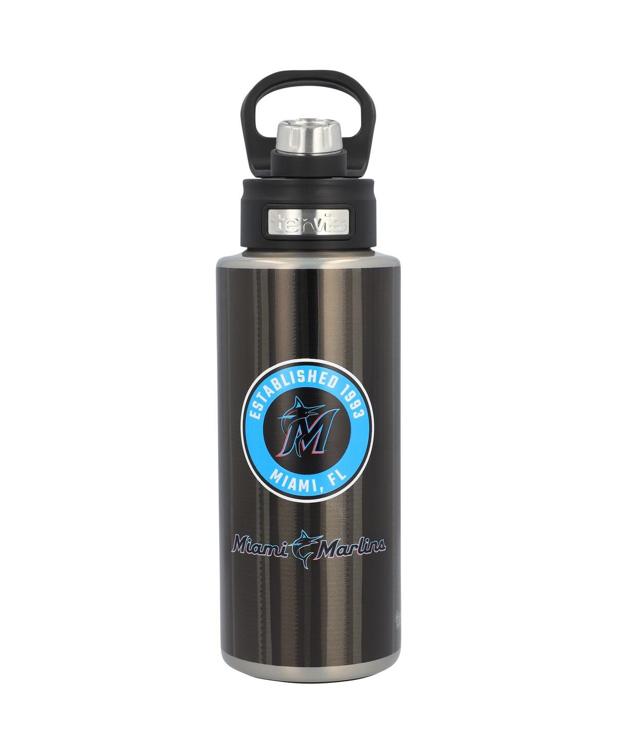 Tervis Tumbler Miami Marlins 32 oz All In Wide Mouth Water Bottle In Black,gray