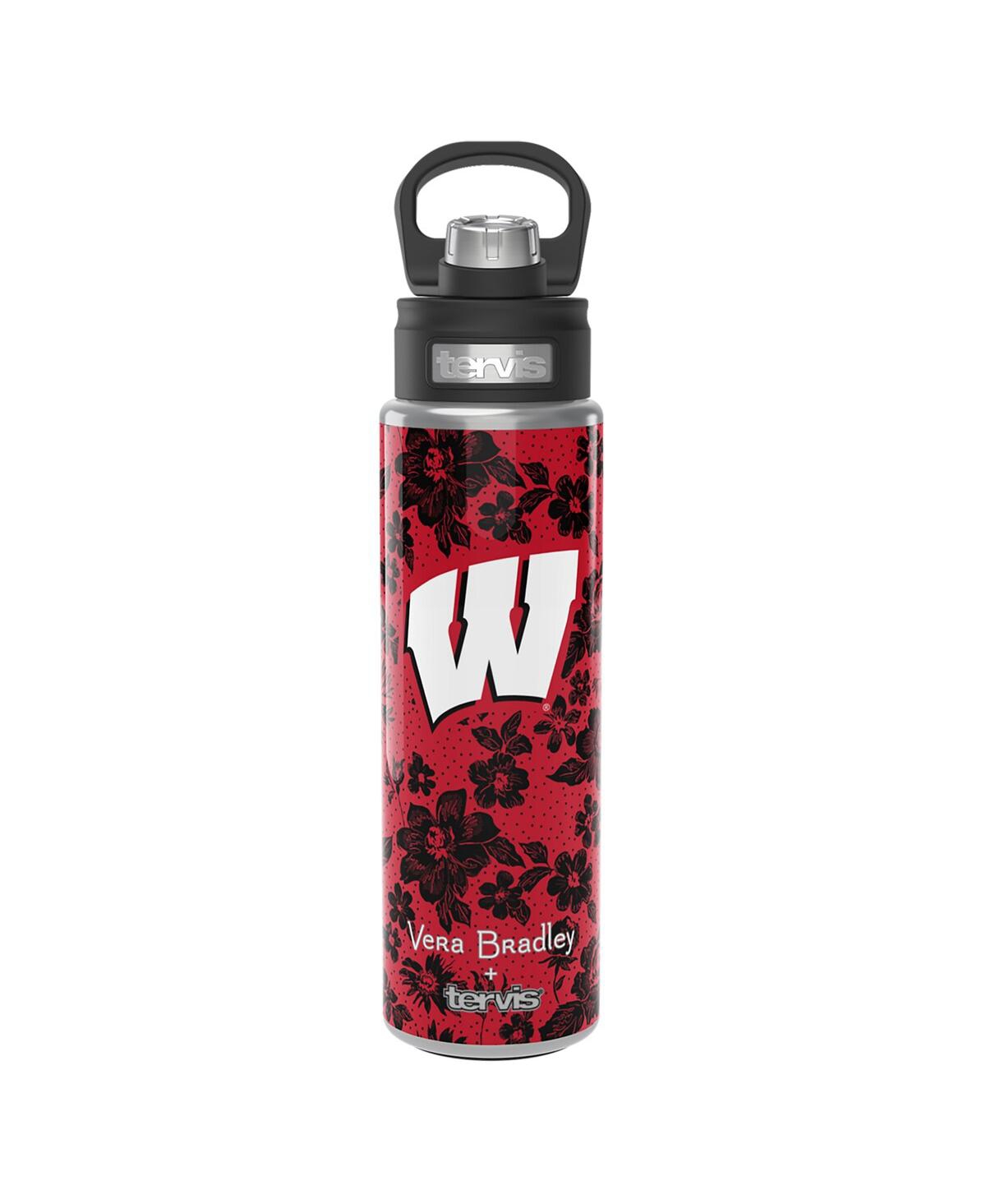 Shop Vera Bradley X Tervis Tumbler Wisconsin Badgers 24 oz Wide Mouth Bottle With Deluxe Lid In Red