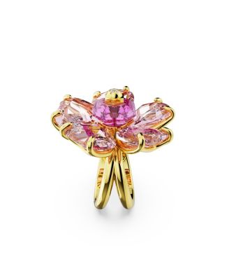 Crystal Flower Pink Florere Cocktail Ring