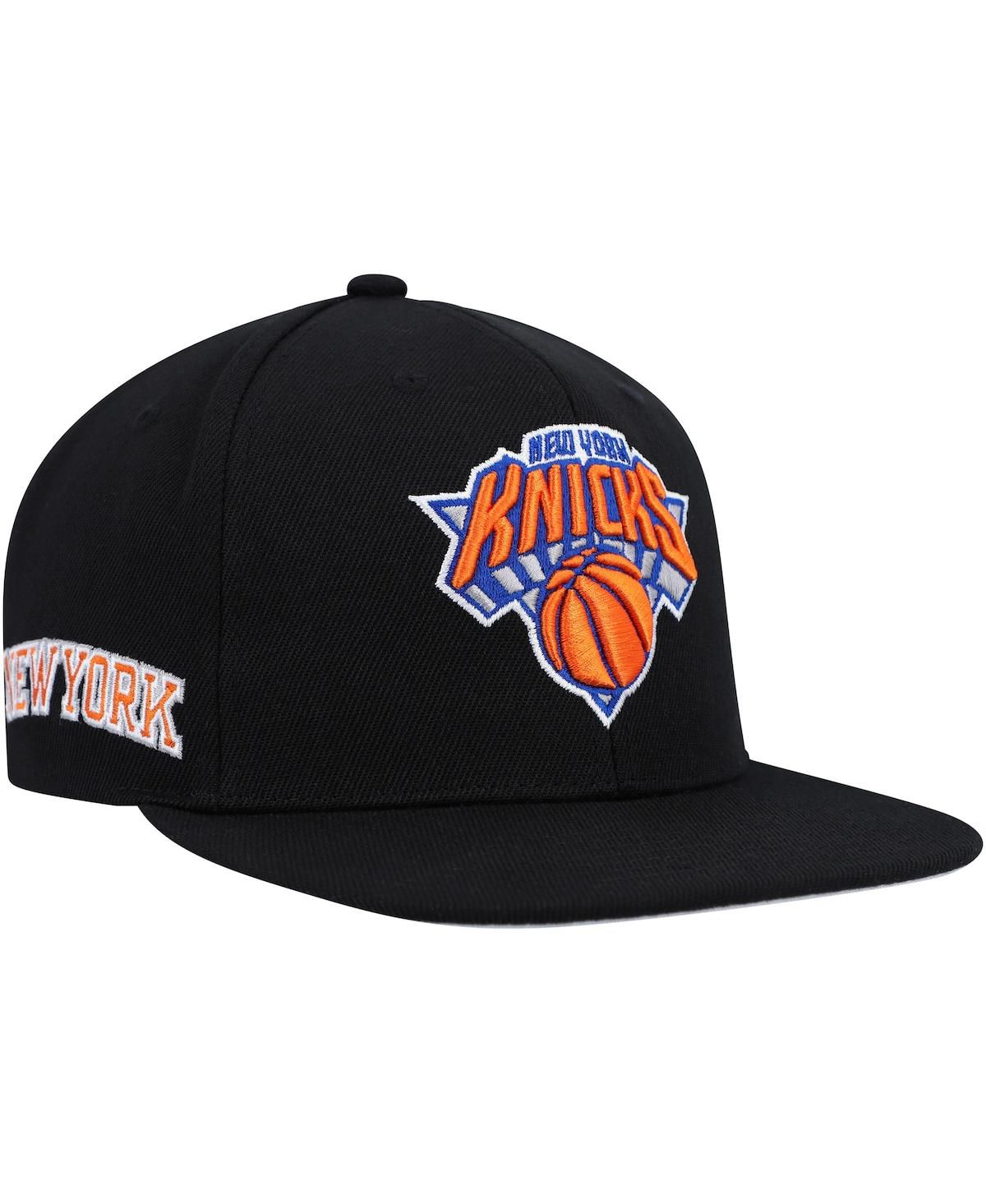 Мужская черная бейсболка New York Knicks Side Core 2.0 Snapback