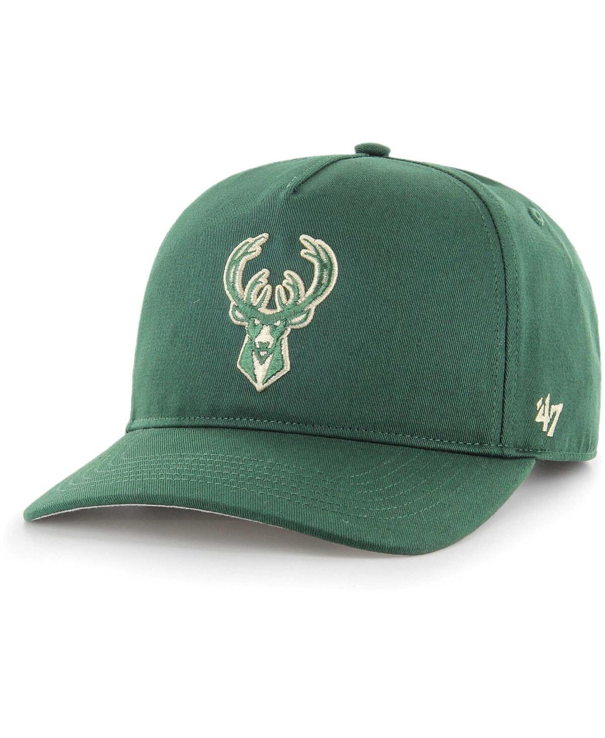 47 BRAND MEN'S '47 BRAND HUNTER GREEN MILWAUKEE BUCKS HITCH SNAPBACK HAT 