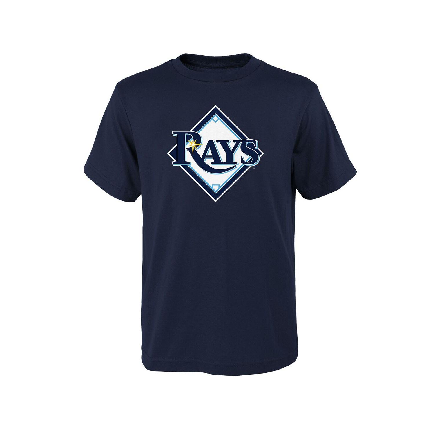 Big Boys and Girls Navy Tampa Bay Rays Logo Primary Team T-shirt