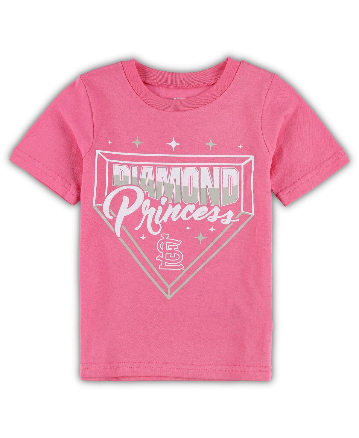Shop Outerstuff Toddler Girls Pink St. Louis Cardinals Diamond Princess T-shirt