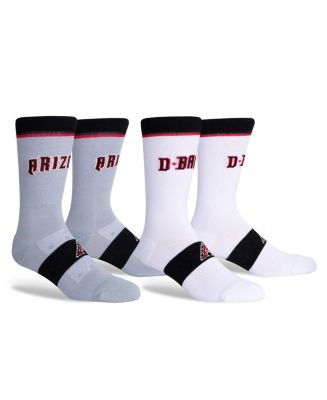 Men's Arizona Diamondbacks Two-Pack Home & Away Uniform Crew Socks - Macy's