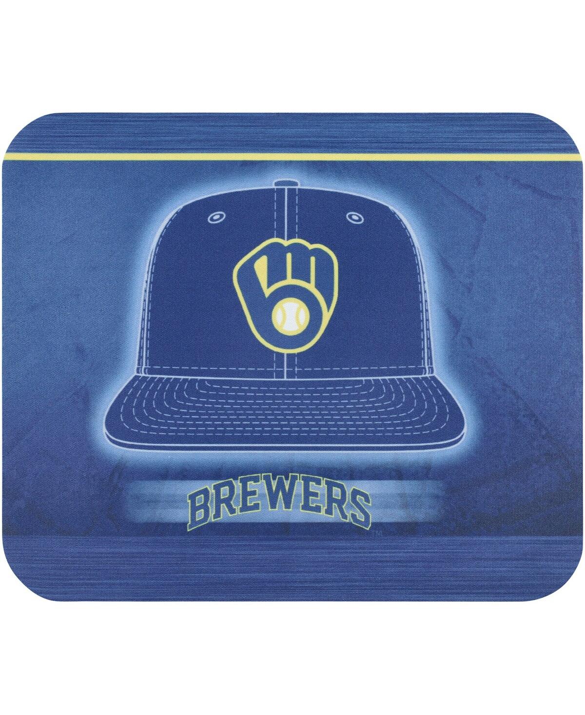 Milwaukee Brewers Hat Mouse Pad - Blue